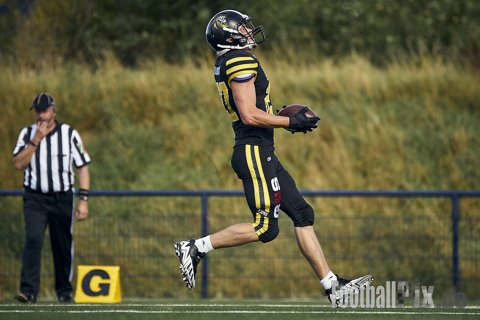 AFCV Landesliga NRW Season 2024 Euskirchen Lions vs. Herne Black Barons am 08.09.2024 im Stadion Sportanlage Stotzheim, Gertrudenhof, Stotzheim, 53879 Euskirchen, Punkte Endstand 51 : 0.
[Bildnummer: 2024-09-08_0586] - EuskirchenLionsVsHerneBlackBarons