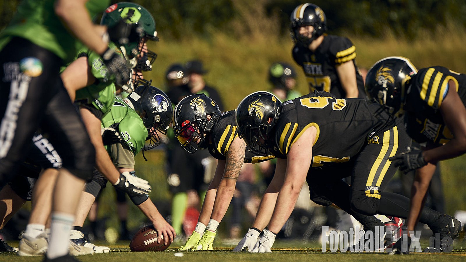 AFCV Landesliga NRW Season 2024 Euskirchen Lions vs. Herne Black Barons am 08.09.2024 im Stadion Sportanlage Stotzheim, Gertrudenhof, Stotzheim, 53879 Euskirchen, Punkte Endstand 51 : 0.
[Bildnummer: 2024-09-08_0725] - EuskirchenLionsVsHerneBlackBarons