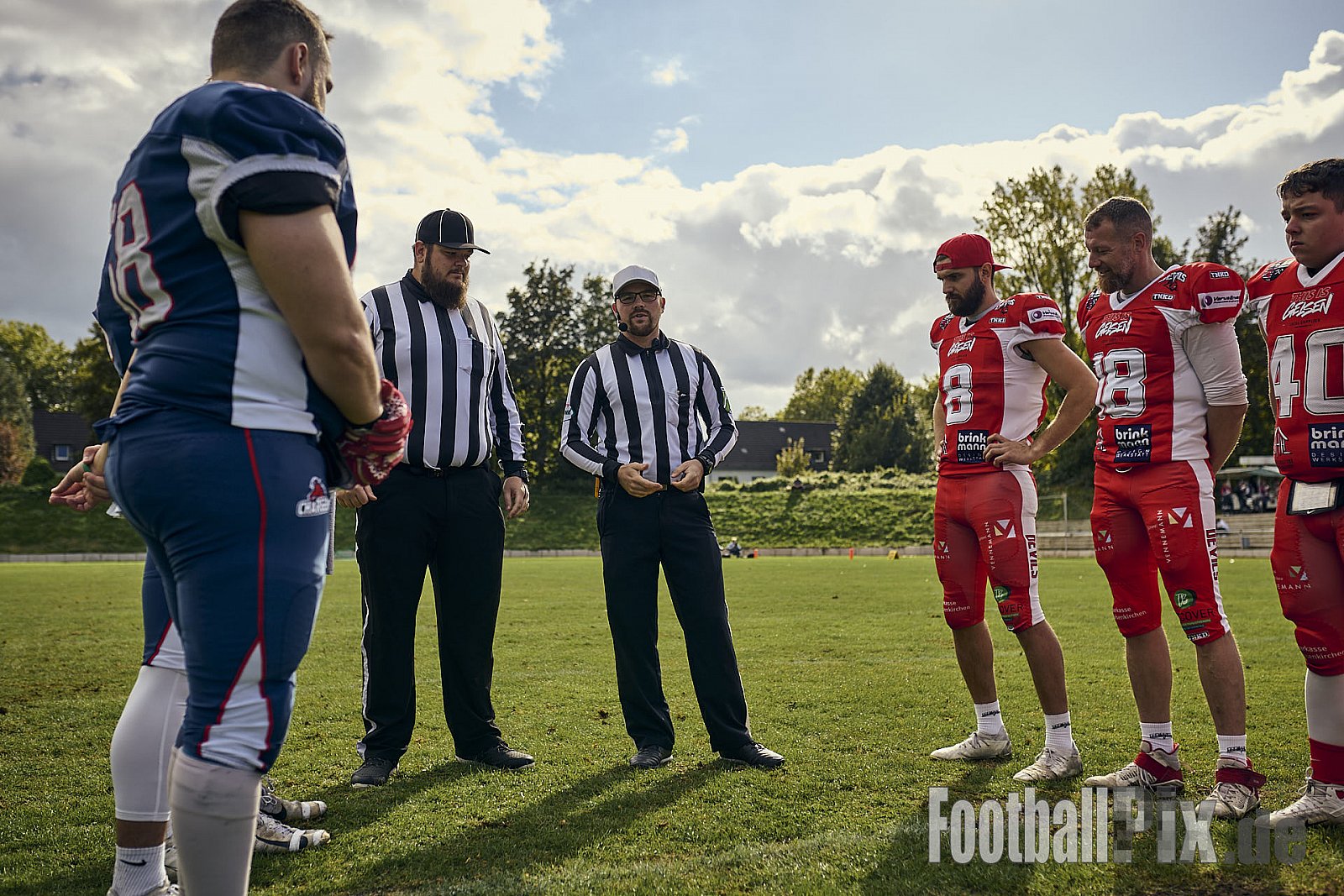 AFCV VL NRW | Gelsenkirchen Devils vs. Recklinghausen Chargers | 28.09.2024 | BV Horst Süd 1962 e.V., Am Hesterkamp, Horst, Gelsenkirchen-West, Gelsenkirchen, North Rhine-Westphalia, 45899, Germany | Punkte Endstand 21 : 35 | Bildnummer: 2024-09-28_0143 - GelsenkirchenDevilsVsRecklinghausenChargers