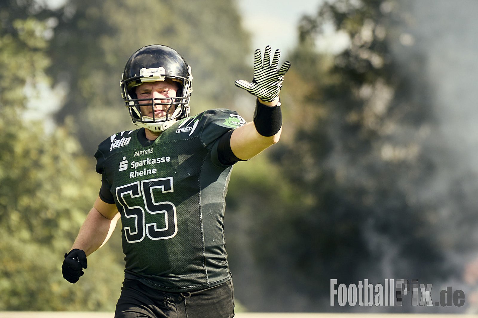 AFCV VL NRW | Rheine Raptors vs. Lippstadt Eagles | 29.09.2024 | Jahnstadion, Schützenstraße, Südesch, Eschendorf, Rheine, Kreis Steinfurt, North Rhine-Westphalia, 48429, Germany | Punkte Endstand 03 : 14 | Bildnummer: 2024-09-29_0084 - RheineRaptorsVsLippstadtEagles
