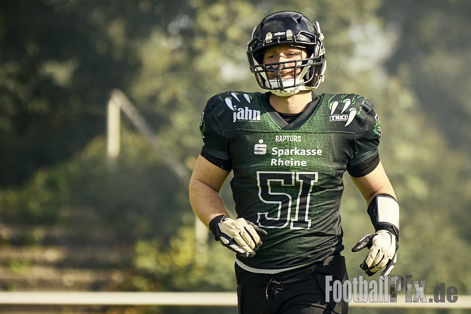 AFCV VL NRW | Rheine Raptors vs. Lippstadt Eagles | 29.09.2024 | Jahnstadion, Schützenstraße, Südesch, Eschendorf, Rheine, Kreis Steinfurt, North Rhine-Westphalia, 48429, Germany | Punkte Endstand 03 : 14 | Bildnummer: 2024-09-29_0100 - RheineRaptorsVsLippstadtEagles