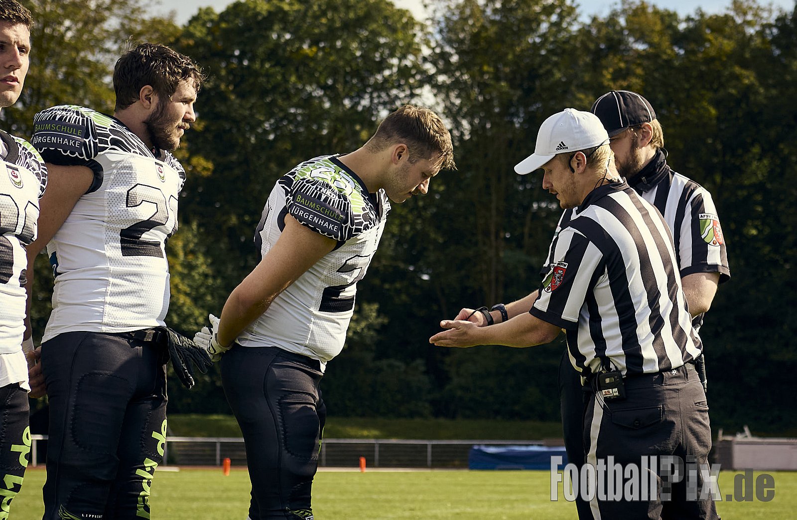 AFCV VL NRW | Rheine Raptors vs. Lippstadt Eagles | 29.09.2024 | Jahnstadion, Schützenstraße, Südesch, Eschendorf, Rheine, Kreis Steinfurt, North Rhine-Westphalia, 48429, Germany | Punkte Endstand 03 : 14 | Bildnummer: 2024-09-29_0124 - RheineRaptorsVsLippstadtEagles