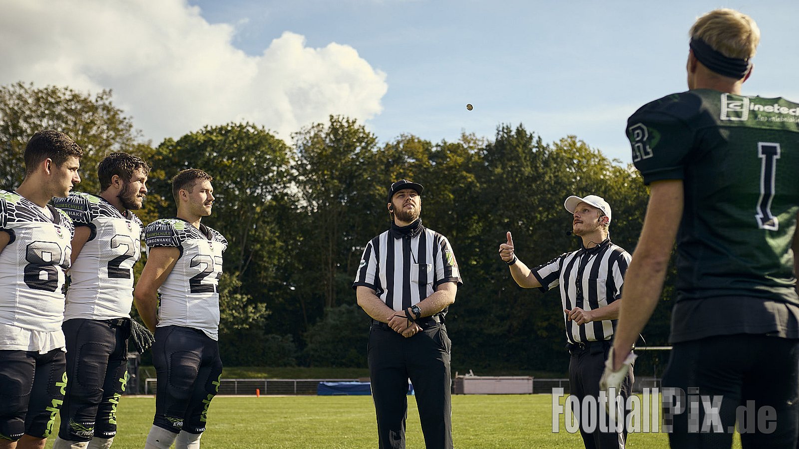 AFCV VL NRW | Rheine Raptors vs. Lippstadt Eagles | 29.09.2024 | Jahnstadion, Schützenstraße, Südesch, Eschendorf, Rheine, Kreis Steinfurt, North Rhine-Westphalia, 48429, Germany | Punkte Endstand 03 : 14 | Bildnummer: 2024-09-29_0125 - RheineRaptorsVsLippstadtEagles