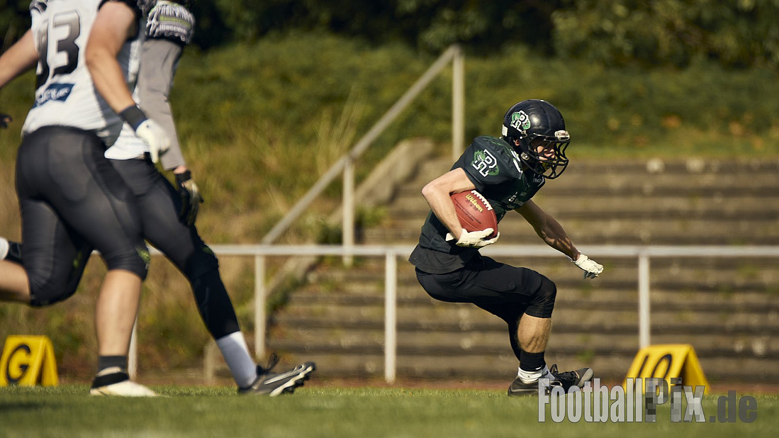 AFCV VL NRW | Rheine Raptors vs. Lippstadt Eagles | 29.09.2024 | Jahnstadion, Schützenstraße, Südesch, Eschendorf, Rheine, Kreis Steinfurt, North Rhine-Westphalia, 48429, Germany | Punkte Endstand 03 : 14 | Bildnummer: 2024-09-29_0137 - RheineRaptorsVsLippstadtEagles