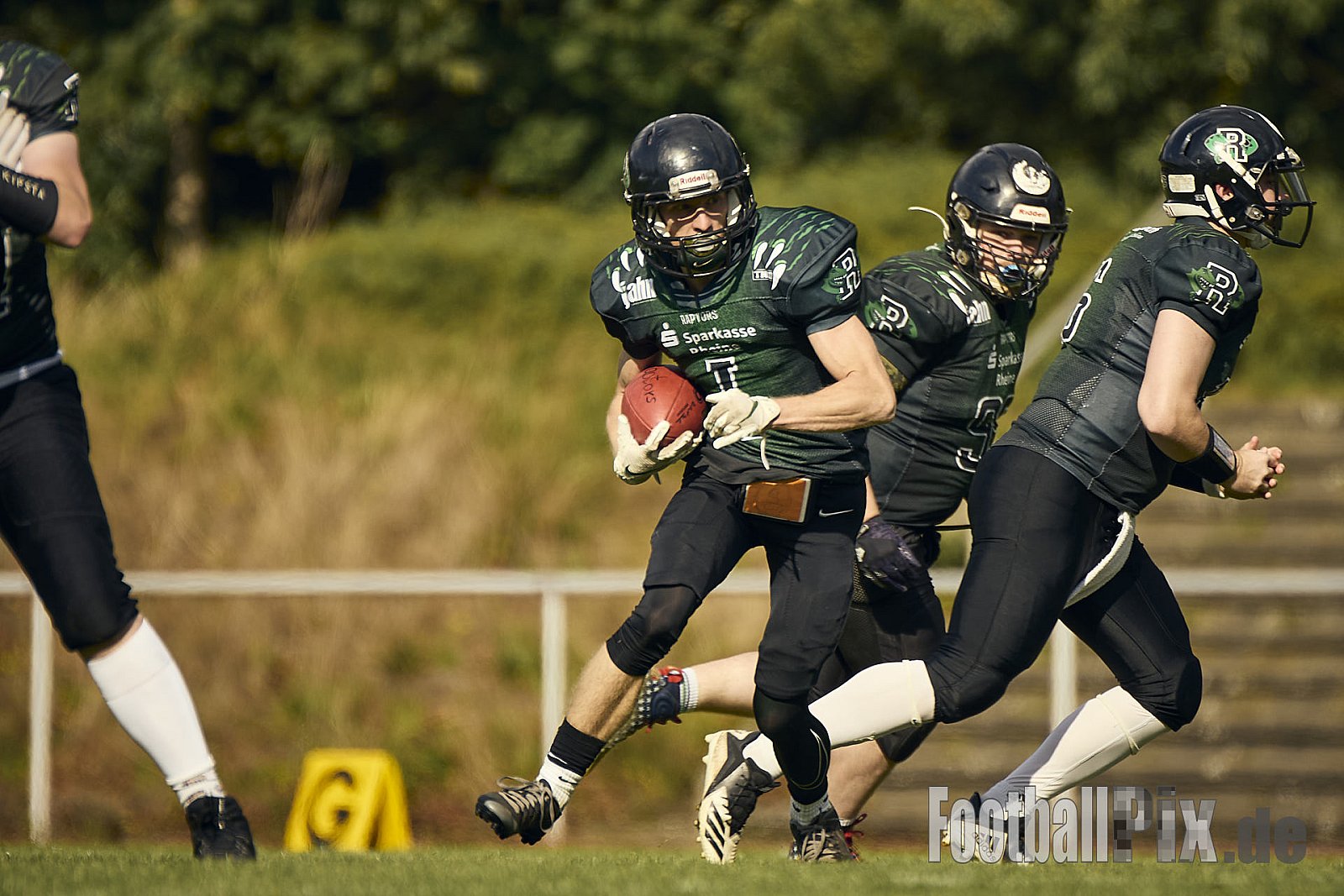 AFCV VL NRW | Rheine Raptors vs. Lippstadt Eagles | 29.09.2024 | Jahnstadion, Schützenstraße, Südesch, Eschendorf, Rheine, Kreis Steinfurt, North Rhine-Westphalia, 48429, Germany | Punkte Endstand 03 : 14 | Bildnummer: 2024-09-29_0143 - RheineRaptorsVsLippstadtEagles