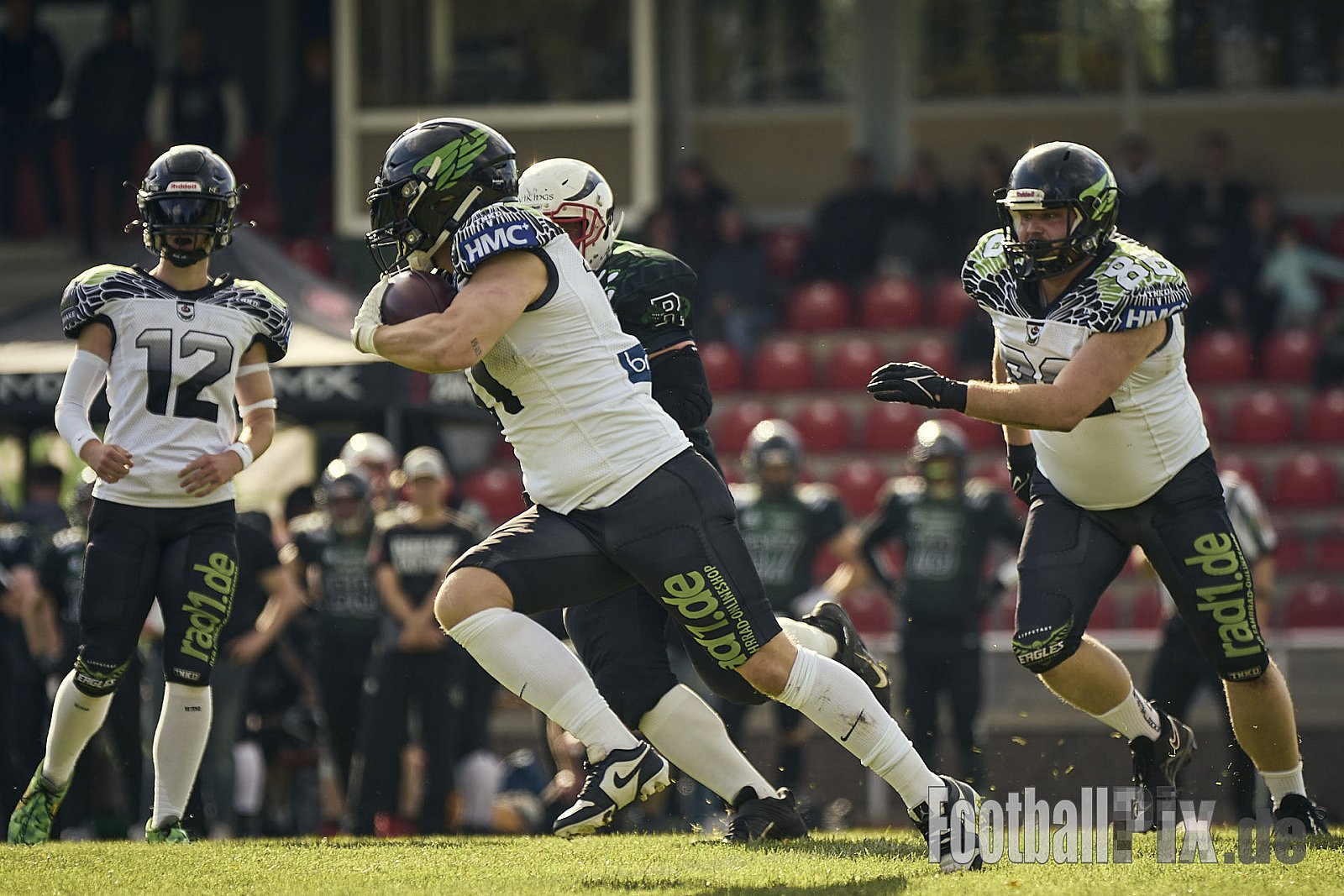 AFCV VL NRW | Rheine Raptors vs. Lippstadt Eagles | 29.09.2024 | Jahnstadion, Schützenstraße, Südesch, Eschendorf, Rheine, Kreis Steinfurt, North Rhine-Westphalia, 48429, Germany | Punkte Endstand 03 : 14 | Bildnummer: 2024-09-29_0264 - RheineRaptorsVsLippstadtEagles