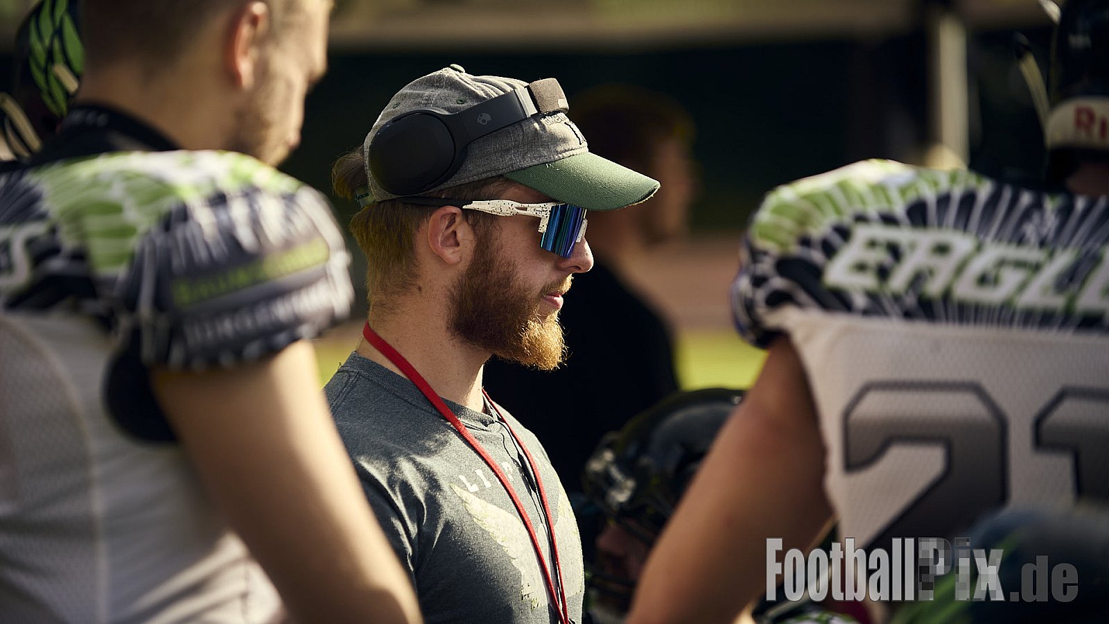 AFCV VL NRW | Rheine Raptors vs. Lippstadt Eagles | 29.09.2024 | Jahnstadion, Schützenstraße, Südesch, Eschendorf, Rheine, Kreis Steinfurt, North Rhine-Westphalia, 48429, Germany | Punkte Endstand 03 : 14 | Bildnummer: 2024-09-29_0274 - RheineRaptorsVsLippstadtEagles