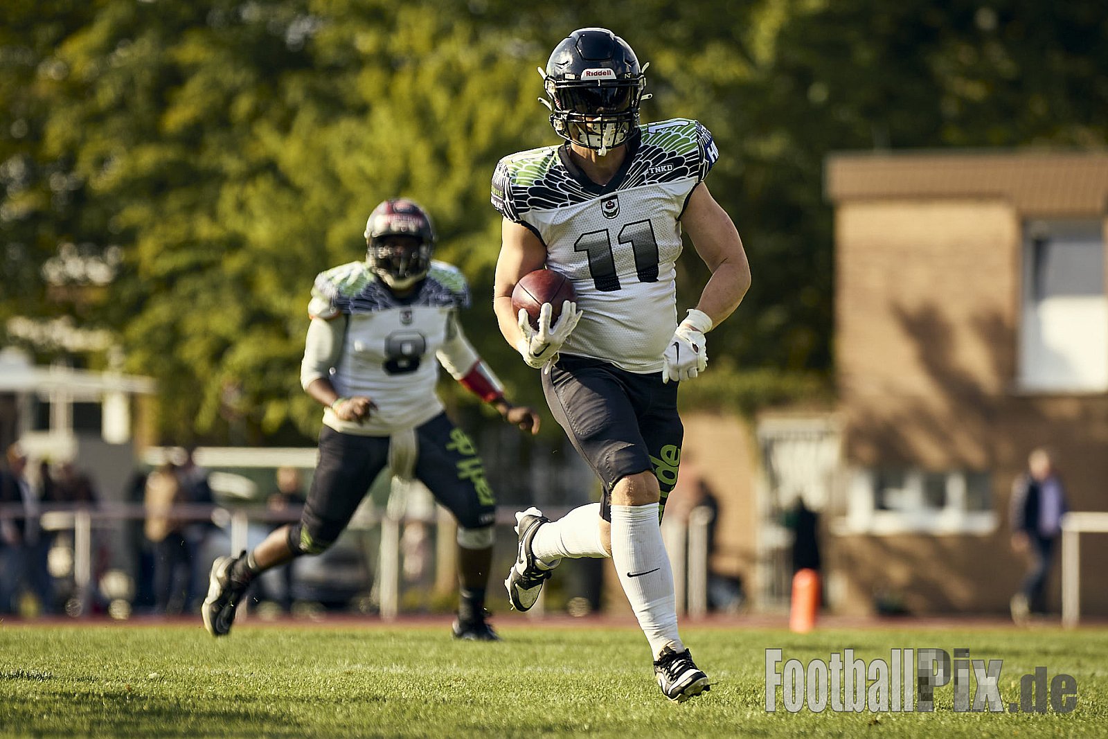 AFCV VL NRW | Rheine Raptors vs. Lippstadt Eagles | 29.09.2024 | Jahnstadion, Schützenstraße, Südesch, Eschendorf, Rheine, Kreis Steinfurt, North Rhine-Westphalia, 48429, Germany | Punkte Endstand 03 : 14 | Bildnummer: 2024-09-29_0333 - RheineRaptorsVsLippstadtEagles
