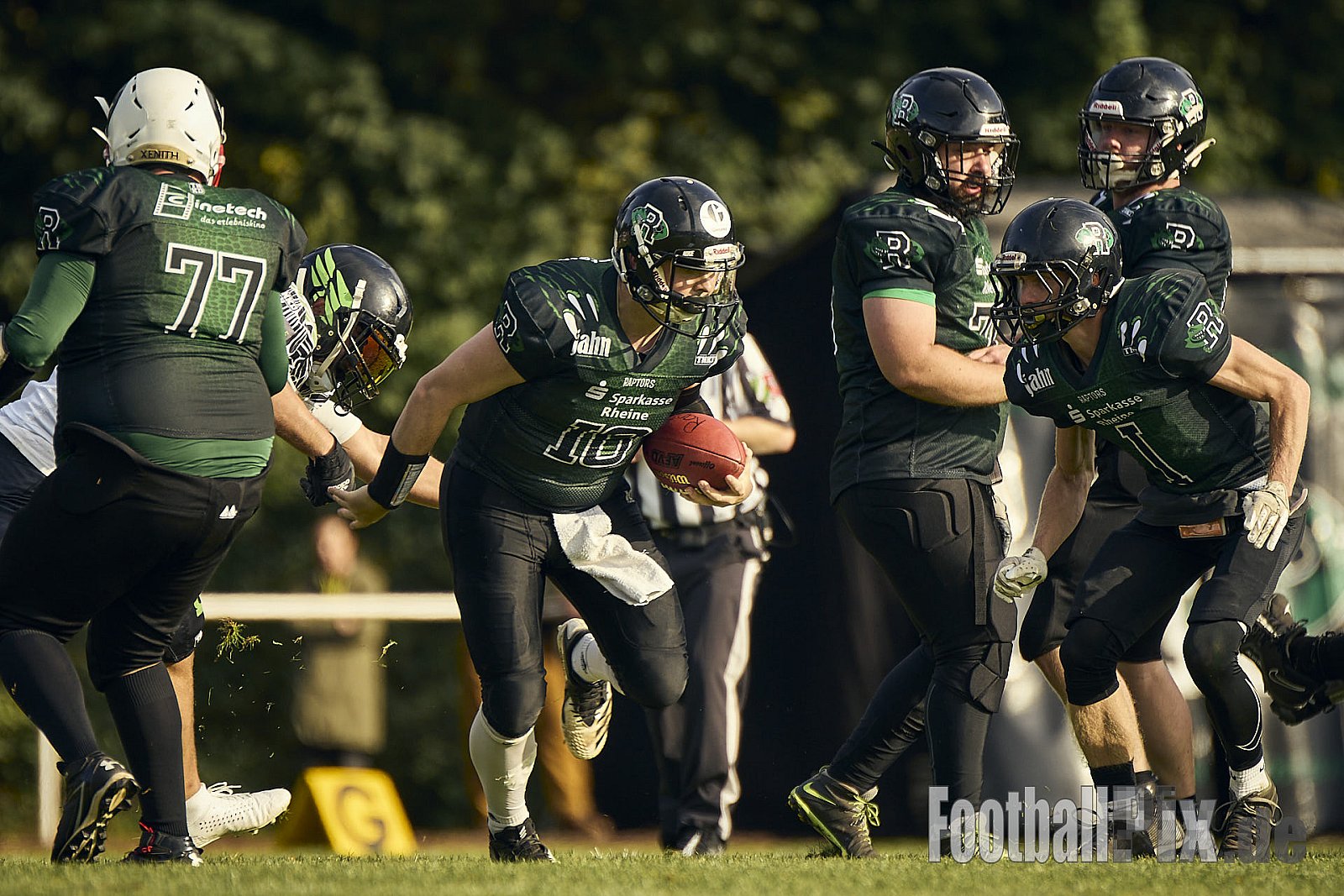 AFCV VL NRW | Rheine Raptors vs. Lippstadt Eagles | 29.09.2024 | Jahnstadion, Schützenstraße, Südesch, Eschendorf, Rheine, Kreis Steinfurt, North Rhine-Westphalia, 48429, Germany | Punkte Endstand 03 : 14 | Bildnummer: 2024-09-29_0440 - RheineRaptorsVsLippstadtEagles