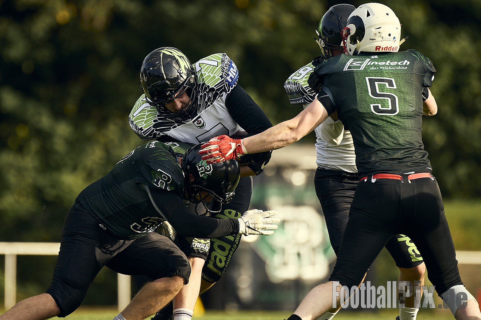 AFCV VL NRW | Rheine Raptors vs. Lippstadt Eagles | 29.09.2024 | Jahnstadion, Schützenstraße, Südesch, Eschendorf, Rheine, Kreis Steinfurt, North Rhine-Westphalia, 48429, Germany | Punkte Endstand 03 : 14 | Bildnummer: 2024-09-29_0477 - RheineRaptorsVsLippstadtEagles