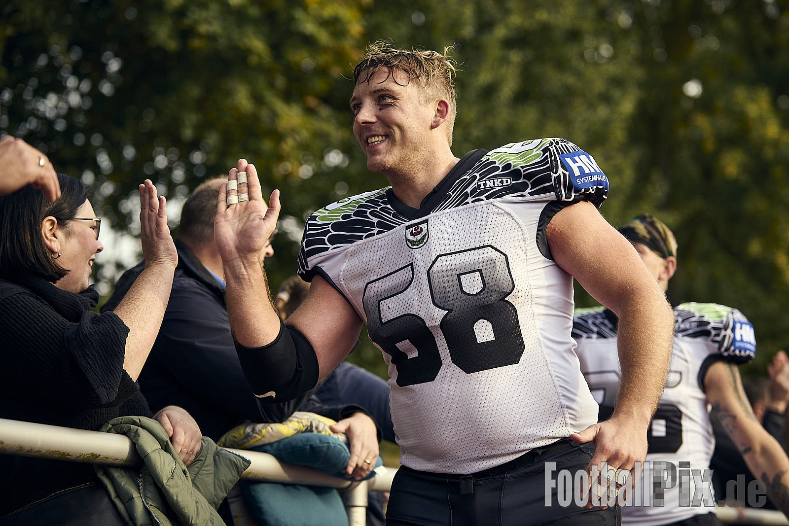 AFCV VL NRW | Rheine Raptors vs. Lippstadt Eagles | 29.09.2024 | Jahnstadion, Schützenstraße, Südesch, Eschendorf, Rheine, Kreis Steinfurt, North Rhine-Westphalia, 48429, Germany | Punkte Endstand 03 : 14 | Bildnummer: 2024-09-29_0558 - RheineRaptorsVsLippstadtEagles