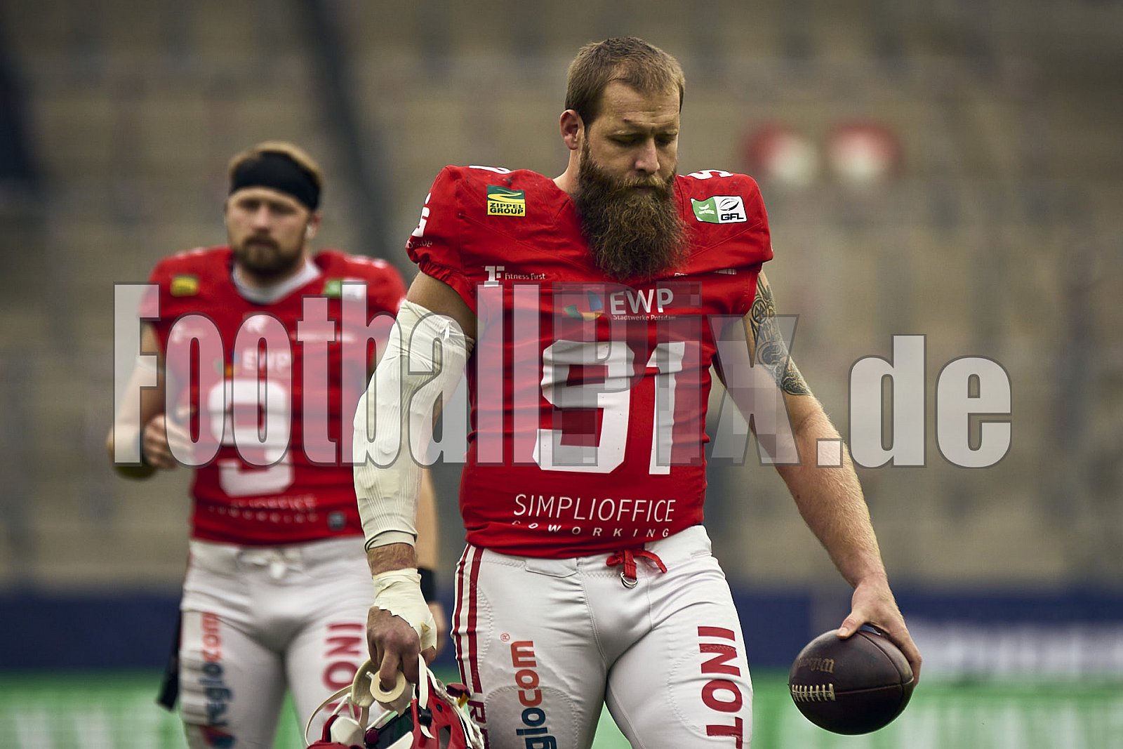 GFL Bowl | Potsdam Royals vs. Dresden Monarchs | 12.10.2024 | Stadion an der Hafenstraße, 97A, Hafenstraße, Vogelheim, Stadtbezirk V, Essen, North Rhine-Westphalia, 45356, Germany | Punkte Endstand 27 : 21 | Bildnummer: 2024-10-12_0005 - GFLBowl2024PotsdamRoyalsVsDresdenMonarchs