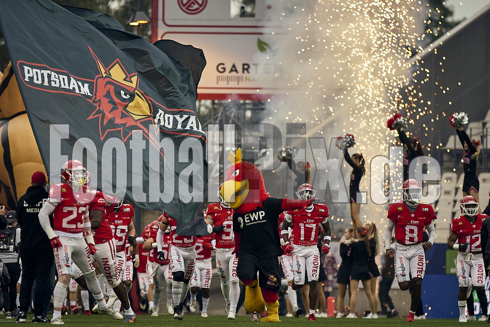 GFL Bowl | Potsdam Royals vs. Dresden Monarchs | 12.10.2024 | Stadion an der Hafenstraße, 97A, Hafenstraße, Vogelheim, Stadtbezirk V, Essen, North Rhine-Westphalia, 45356, Germany | Punkte Endstand 27 : 21 | Bildnummer: 2024-10-12_0195 - GFLBowl2024PotsdamRoyalsVsDresdenMonarchs
