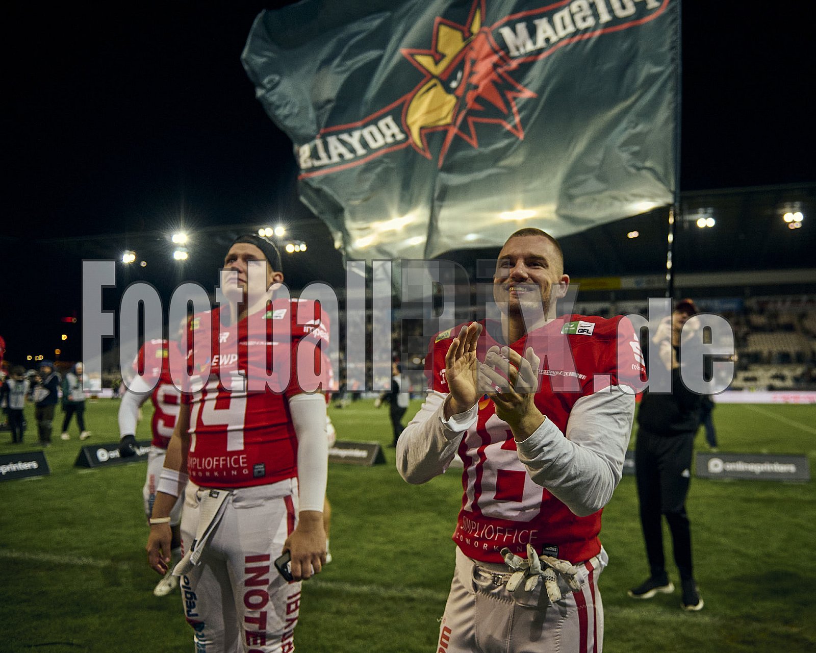 GFL Bowl | Potsdam Royals vs. Dresden Monarchs | 12.10.2024 | Stadion an der Hafenstraße, 97A, Hafenstraße, Vogelheim, Stadtbezirk V, Essen, North Rhine-Westphalia, 45356, Germany | Punkte Endstand 27 : 21 | Bildnummer: 2024-10-12_0969 - GFLBowl2024PotsdamRoyalsVsDresdenMonarchs