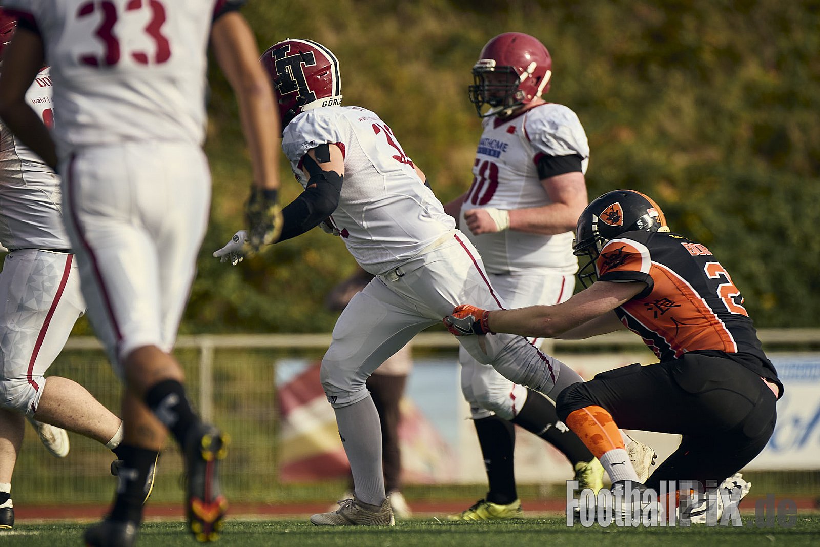 AFCV LL NRW | Cologne Ronin vs. Iserlohn Titans | 19.10.2024 | Bezirkssportanlage Rodenkirchen, Sürther Straße, Michaelshoven, Rodenkirchen, Cologne, North Rhine-Westphalia, 50999, Germany | Punkte Endstand 29 : 42 | Bildnummer: 2024-10-19_0056 - CologneRoninVsIserlohnTitans
