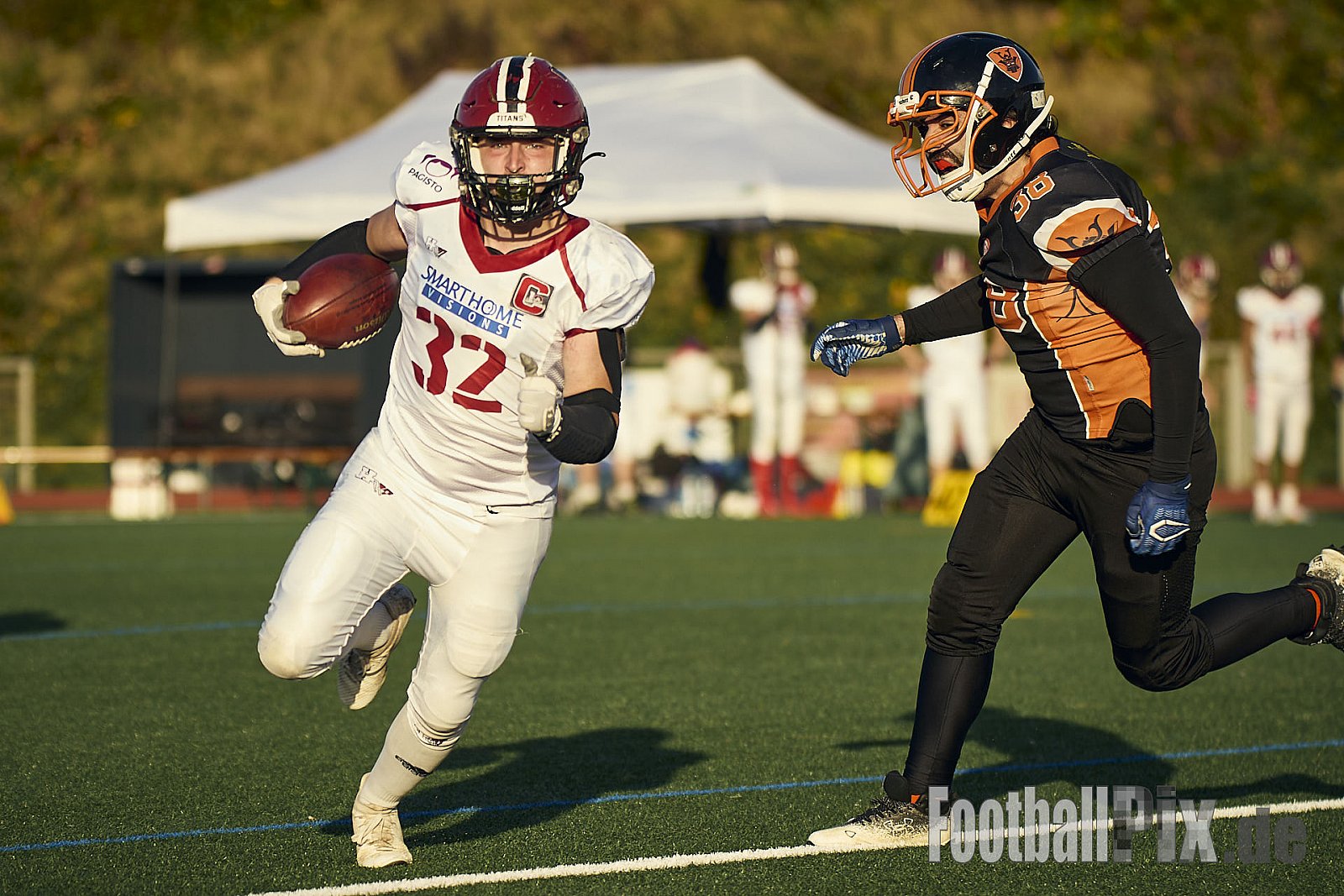 AFCV LL NRW | Cologne Ronin vs. Iserlohn Titans | 19.10.2024 | Bezirkssportanlage Rodenkirchen, Sürther Straße, Michaelshoven, Rodenkirchen, Cologne, North Rhine-Westphalia, 50999, Germany | Punkte Endstand 29 : 42 | Bildnummer: 2024-10-19_0603 - CologneRoninVsIserlohnTitans