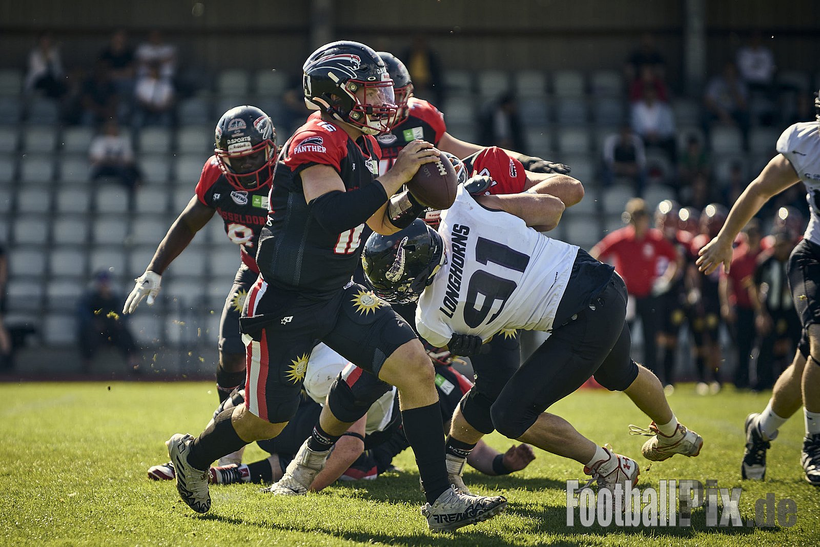 GFL | Merkur Bowl Düsseldorf Panther vs. Langenfeld Longhorns | 26.04.2025 |  | Punkte Endstand 34 : 06 | Bildnummer: 2025-04-26_0249 - MerkurBowlDPantherVsLagenfeldLonghorns
