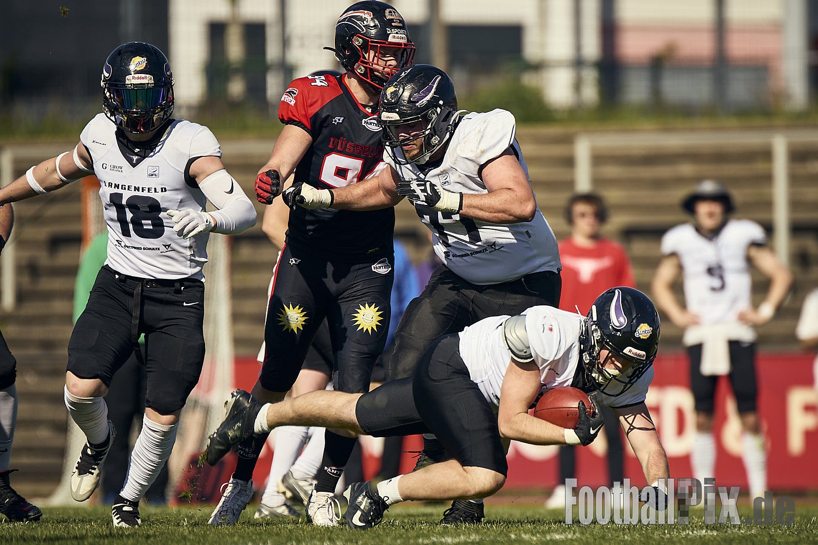 GFL | Merkur Bowl Düsseldorf Panther vs. Langenfeld Longhorns | 26.04.2025 |  | Punkte Endstand 34 : 06 | Bildnummer: 2025-04-26_0325 - MerkurBowlDPantherVsLagenfeldLonghorns