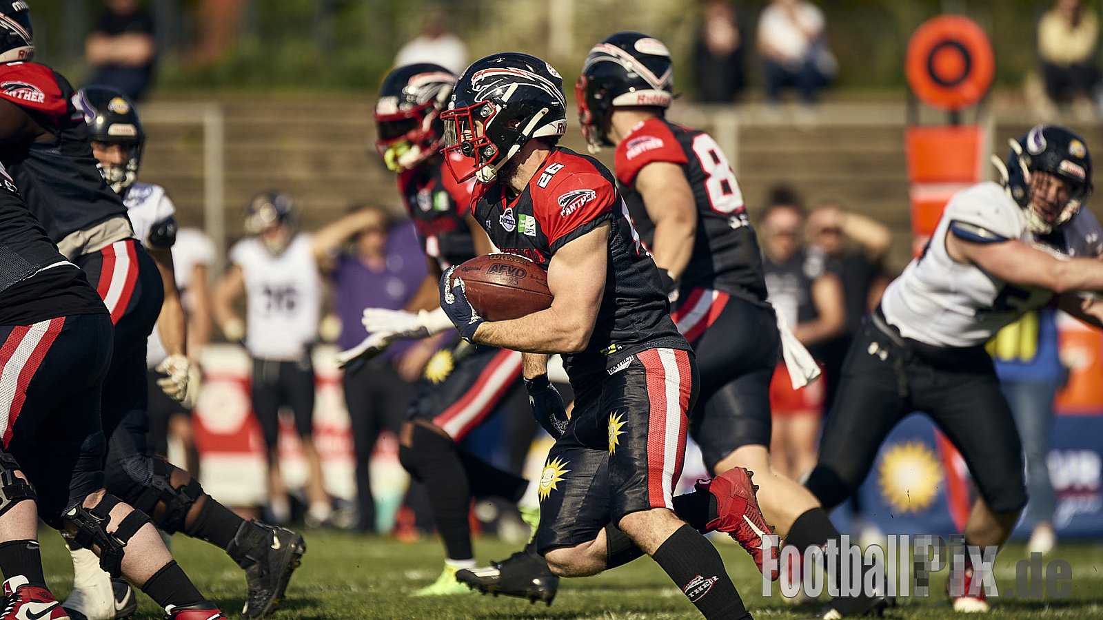 GFL | Merkur Bowl Düsseldorf Panther vs. Langenfeld Longhorns | 26.04.2025 |  | Punkte Endstand 34 : 06 | Bildnummer: 2025-04-26_0419 - MerkurBowlDPantherVsLagenfeldLonghorns