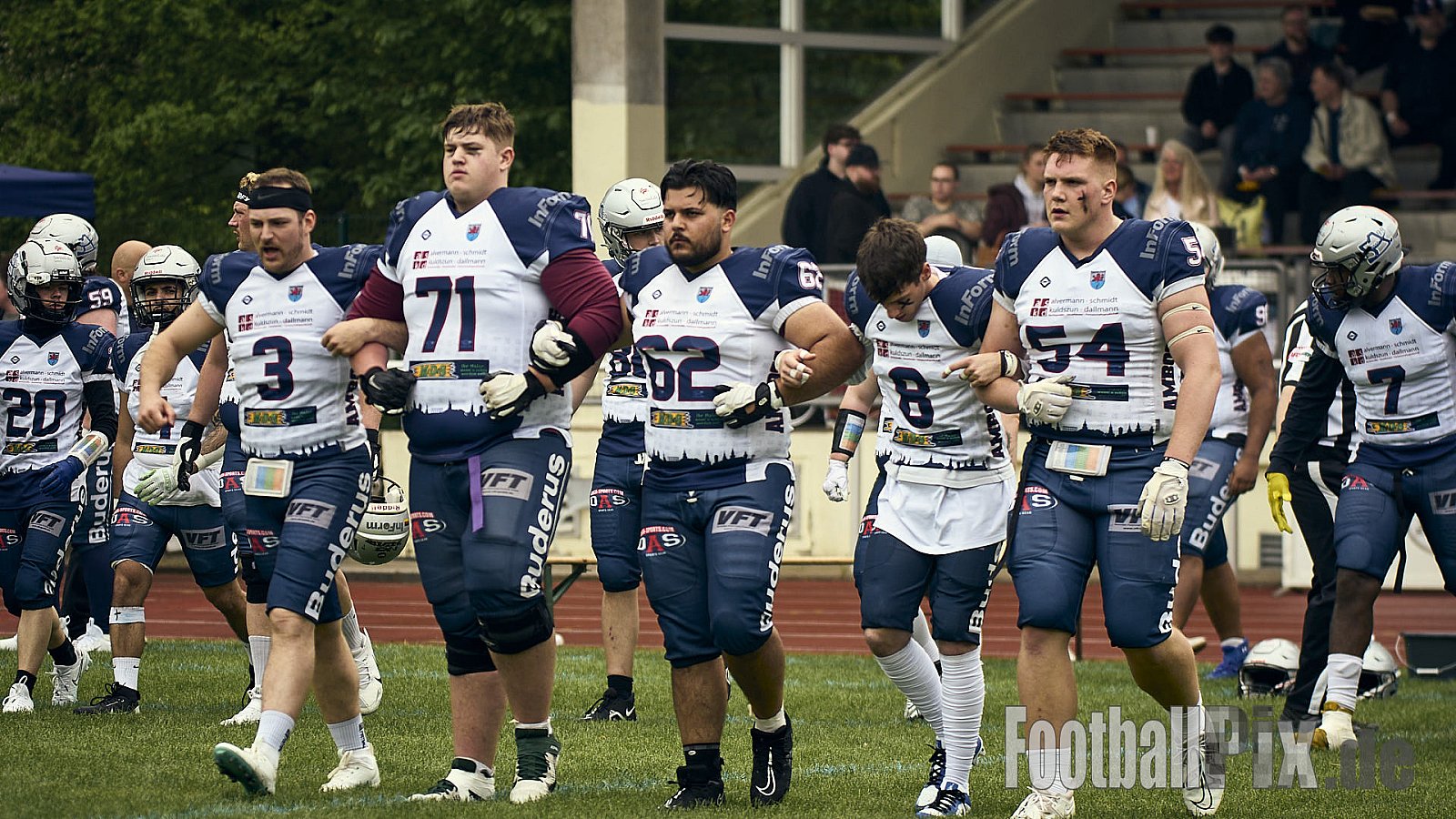 AFCV OL NRW | Remscheid Amboss vs. Wuppertal Greyhounds | 03.05.2025 | Stadion Reinshagen, Remscheid | Punkte Endstand 14 : 07 | Bildnummer: 2025-05-03_0125 - RemscheidAmbossVsWuppertalGreyhounds