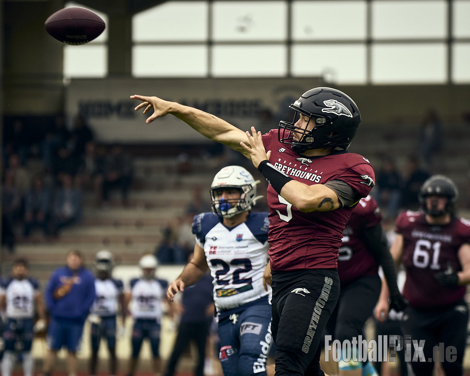 AFCV OL NRW | Remscheid Amboss vs. Wuppertal Greyhounds | 03.05.2025 | Stadion Reinshagen, Remscheid | Punkte Endstand 14 : 07 | Bildnummer: 2025-05-03_0331 - RemscheidAmbossVsWuppertalGreyhounds