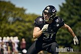 GFL 2 | Langenfeld Longhorns vs. Hamburg Pioneers | 10.05.2025 | Jahnstadion, Langenfeld | Punkte Endstand 35 : 10 | Bildnummer: 2025-05-10_0158 - LangenfeldLonghornsVsHamburgPioneers
