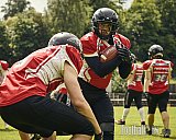 AFCV OL NRW | Wuppertal Greyhoundsr vs. Mönchengladbach Wolfpack | 25.05.2025 | SpA Gelber Sprung, Wuppertal | Punkte Endstand 21 : 08 | Bildnummer: 2025-05-25_0003 - WuppertalGreyhoundsVsMgWolfpack