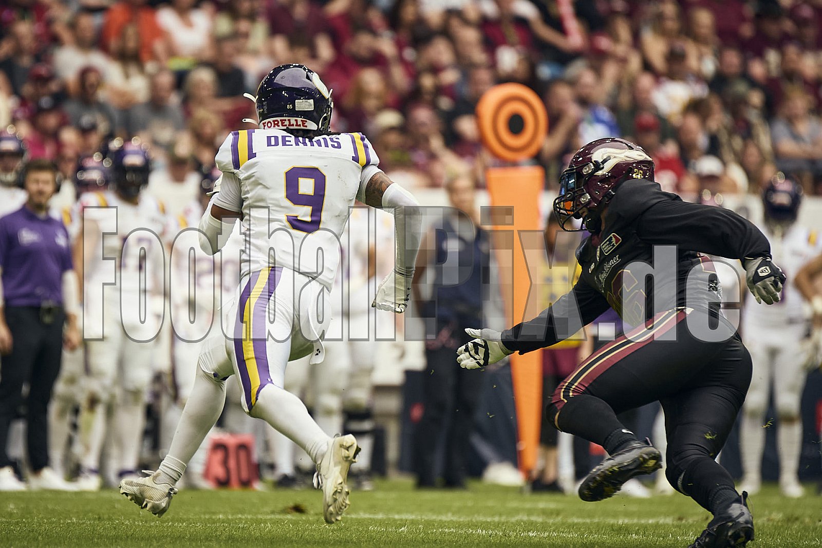 ELF | Vienna Vikings at Rhein Fire |  Punkte Endstand 21 : 08 | Merkur Spiel-Arena, Dusseldorf | 01.06.2025 | Bildnummer: 2025-06-01_1402 - ViennaVikingsAtRheinFire