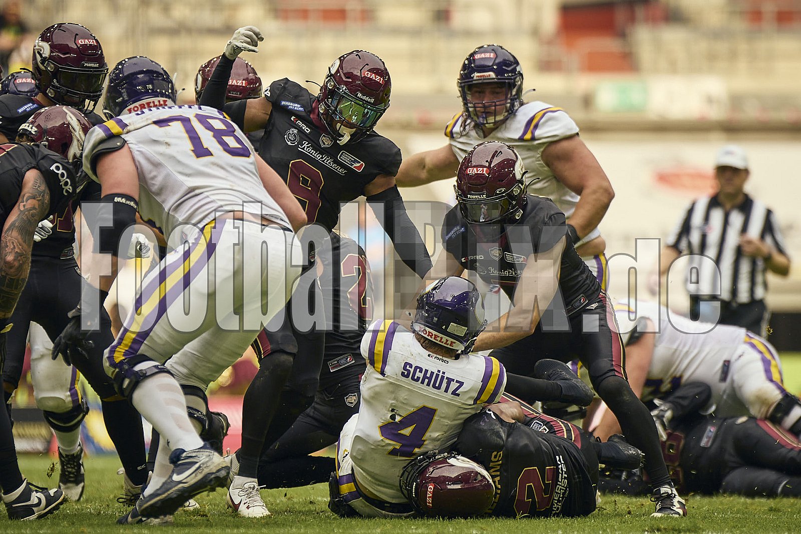 ELF | Vienna Vikings at Rhein Fire |  Punkte Endstand 21 : 08 | Merkur Spiel-Arena, Dusseldorf | 01.06.2025 | Bildnummer: 2025-06-01_1479 - ViennaVikingsAtRheinFire