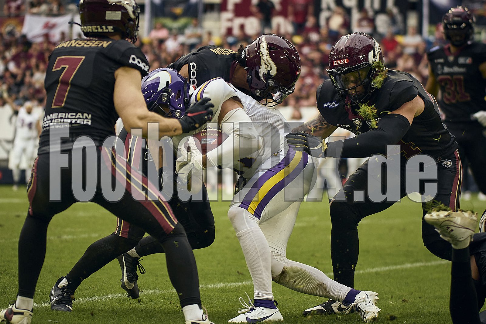 ELF | Vienna Vikings at Rhein Fire |  Punkte Endstand 21 : 08 | Merkur Spiel-Arena, Dusseldorf | 01.06.2025 | Bildnummer: 2025-06-01_1646 - ViennaVikingsAtRheinFire
