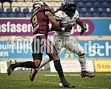 #21 Jean-Charles Moukouri, Running Back, Paris Musketeers | ELF | Paris Musketeers at Rhein Fire |  Punkte Endstand 31 : 07 | Schauinsland-Reisen-Arena, Duisburg | 08.06.2025 | Bildnummer: 2025-06-08_0998 - ParisMusketeersAtRheinFire