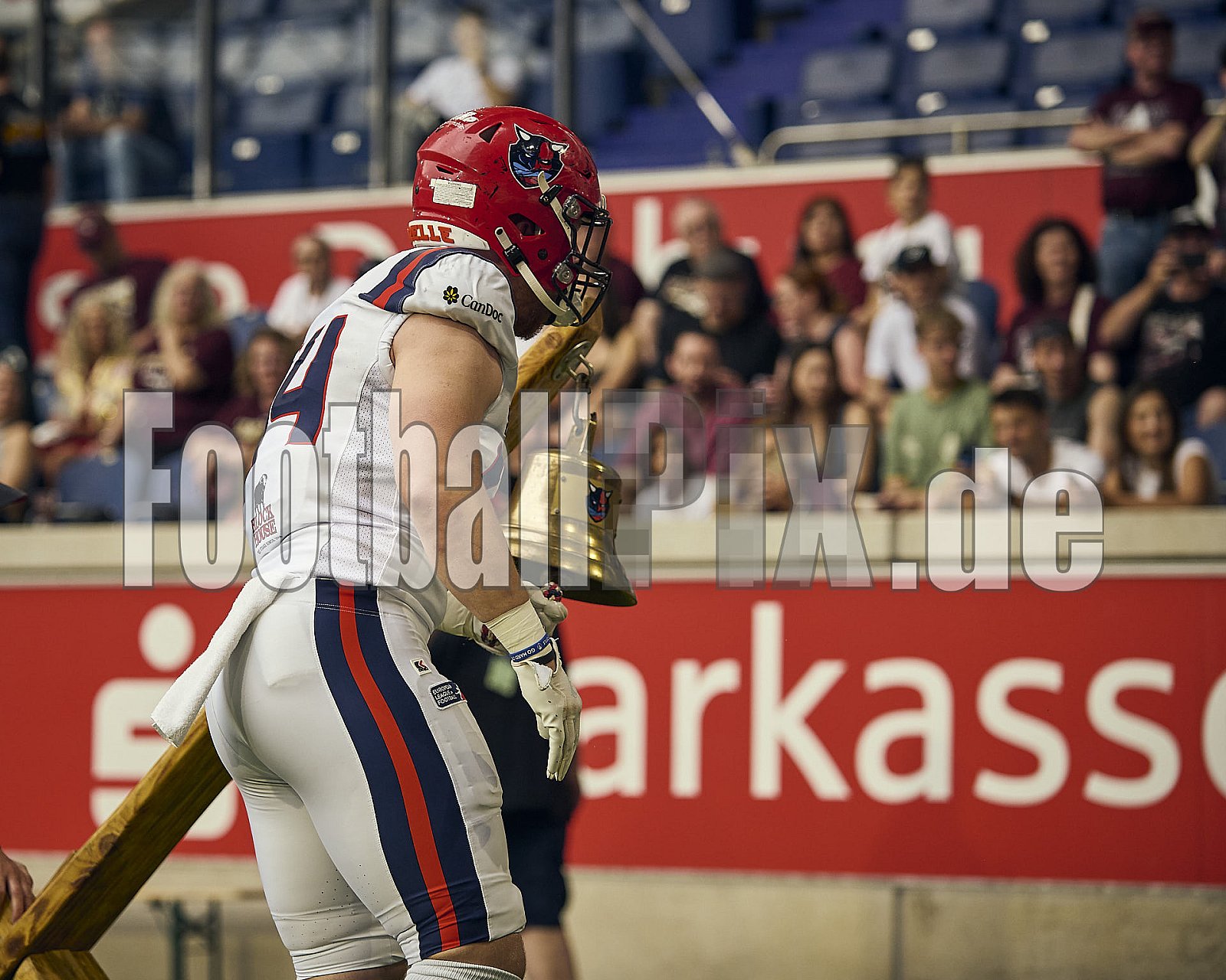 #44 John Kruse, Tight End, Hamburg Sea Devils | ELF | Hamburg Sea Devils at Rhein Fire |  Punkte Endstand 0 : 43 | Schauinsland-Reisen-Arena, Duisburg | 14.06.2025 - HamburgSeaDevilsAtRheinFire