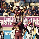 #11 Jonathan Scott, Fullback, Rhein Fire | Touchdown | ELF | Hamburg Sea Devils at Rhein Fire |  Punkte Endstand 0 : 43 | Schauinsland-Reisen-Arena, Duisburg | 14.06.2025 - HamburgSeaDevilsAtRheinFire