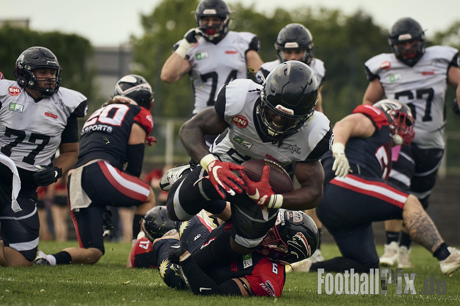 GFL | Düsseldorf Panther vs. Berlin Rebels |  Punkte Endstand 14 : 21 | Stadion Benrath, Dusseldorf | 15.06.2025
Job ID: 2025-06-15_0461 - DPantherVsBerlinRebels