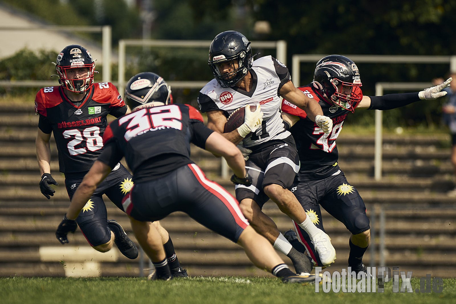 GFL | Düsseldorf Panther vs. Berlin Rebels |  Punkte Endstand 14 : 21 | Stadion Benrath, Dusseldorf | 15.06.2025
Job ID: 2025-06-15_0551 - DPantherVsBerlinRebels