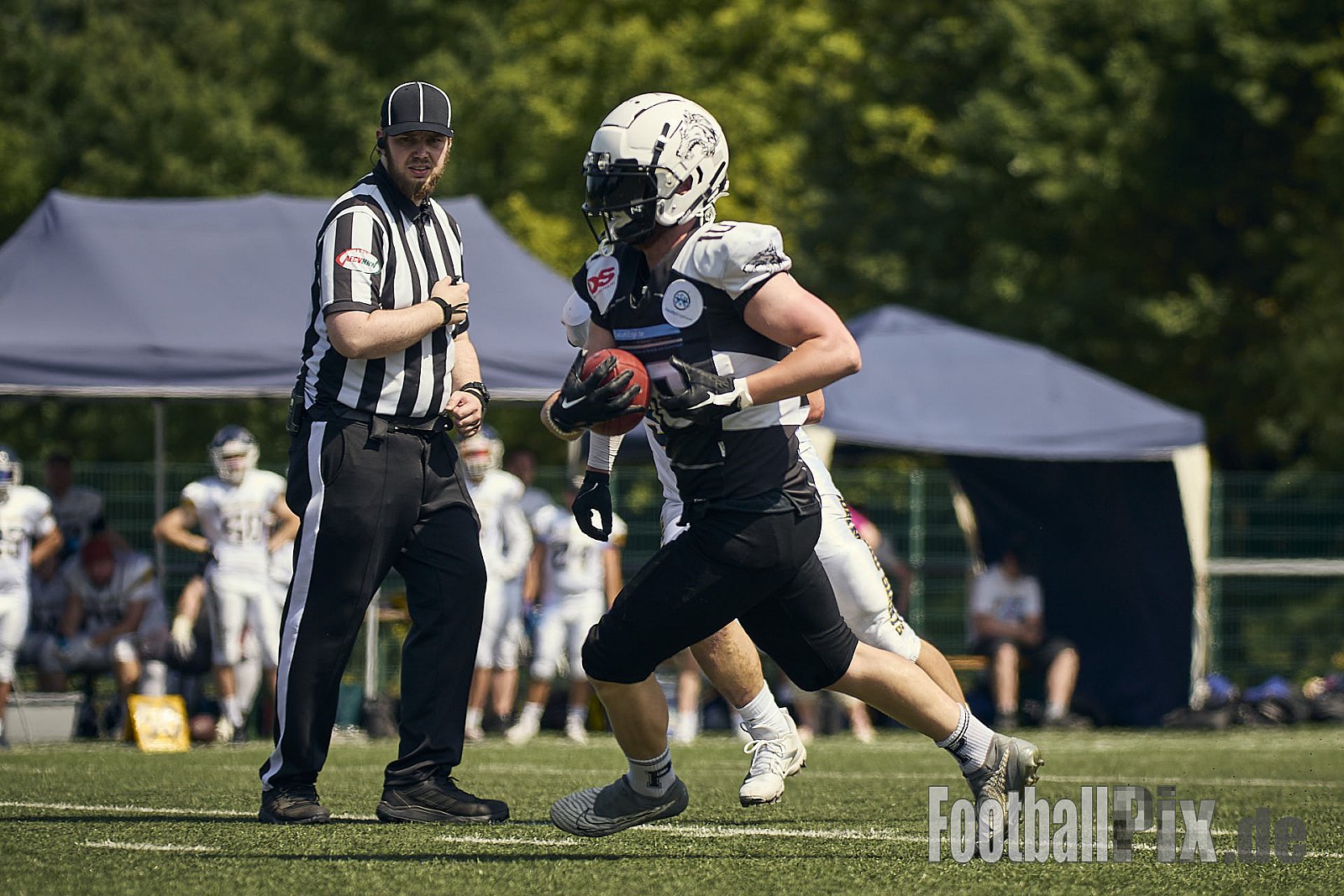 AFCV OL NRW | Dortmund Giants vs. Mönchengladbach Wolfpack |  Punkte Endstand 07 : 33 | Hoeschpark, Dortmund | 21.06.2025 | Job ID: 2025-06-21_0152 - DortmundGiantsVsMgWolfpack