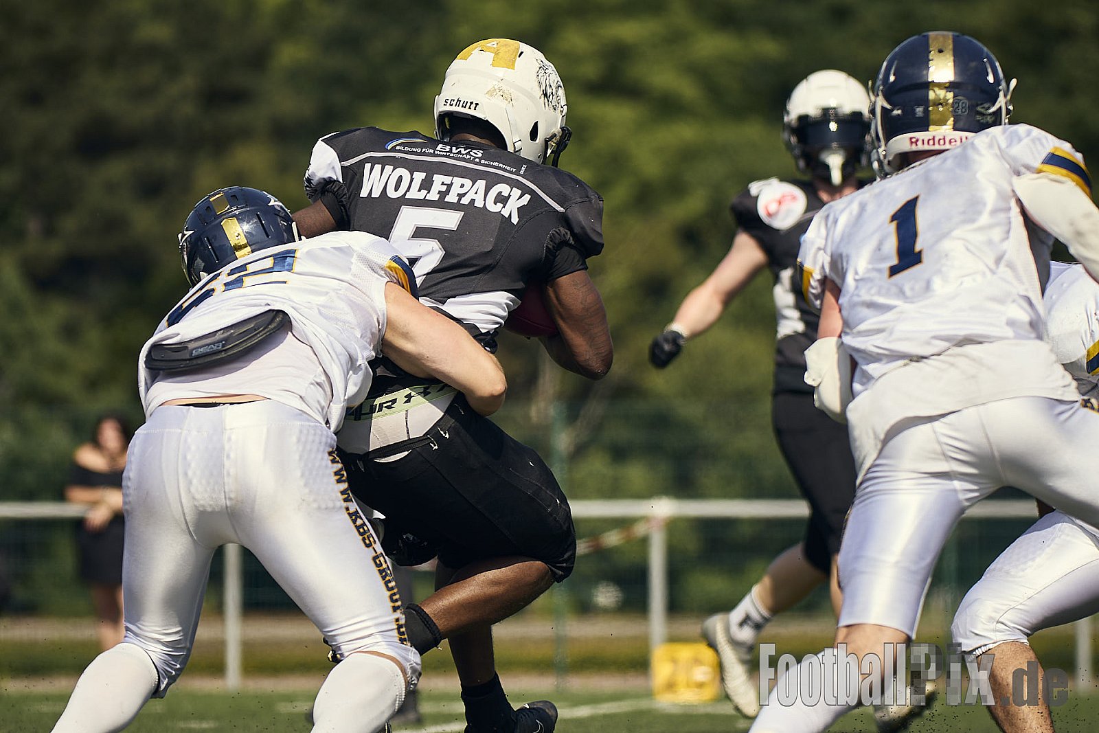 AFCV OL NRW | Dortmund Giants vs. Mönchengladbach Wolfpack |  Punkte Endstand 07 : 33 | Hoeschpark, Dortmund | 21.06.2025 | Job ID: 2025-06-21_0335 - DortmundGiantsVsMgWolfpack