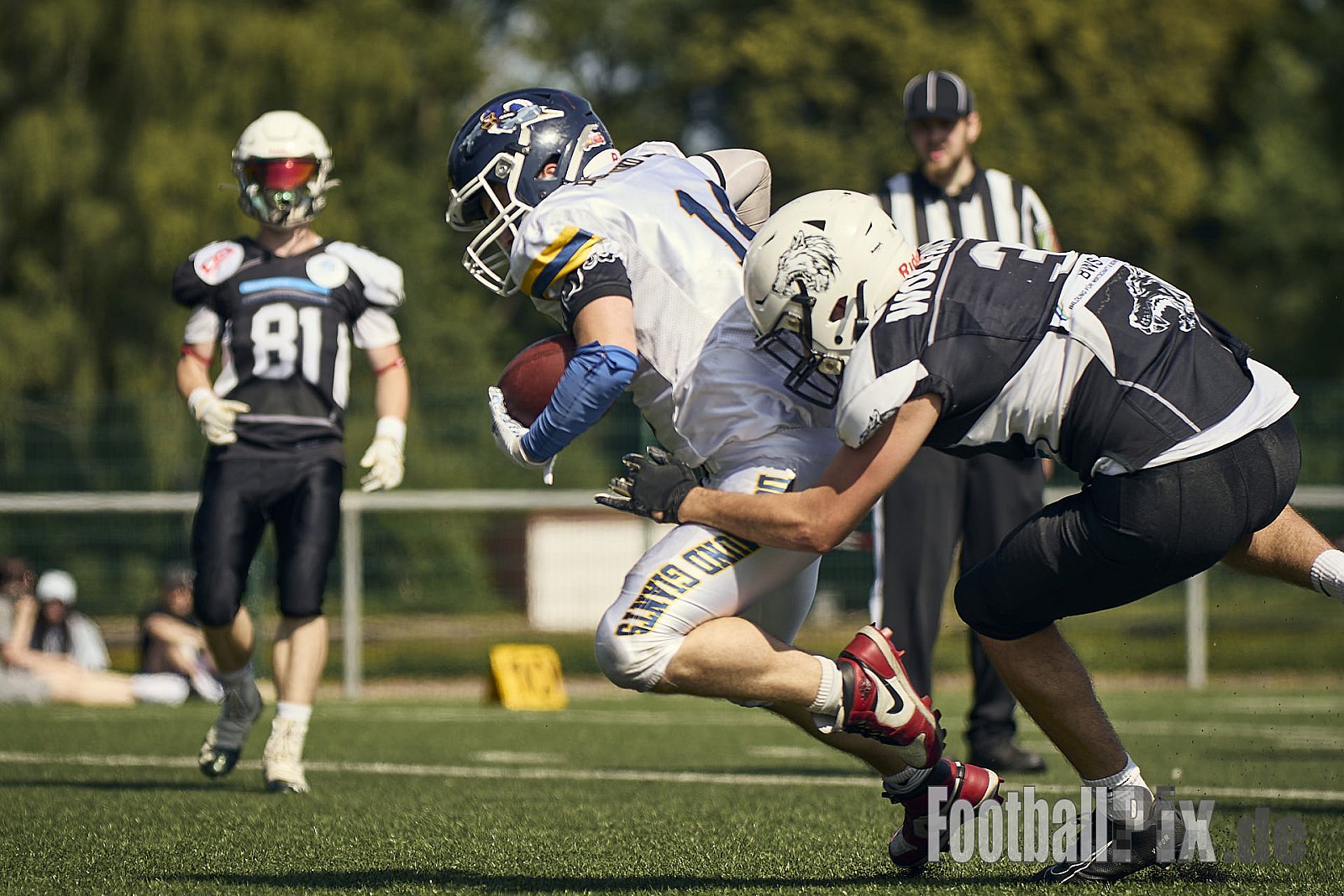 AFCV OL NRW | Dortmund Giants vs. Mönchengladbach Wolfpack |  Punkte Endstand 07 : 33 | Hoeschpark, Dortmund | 21.06.2025 | Job ID: 2025-06-21_0364 - DortmundGiantsVsMgWolfpack