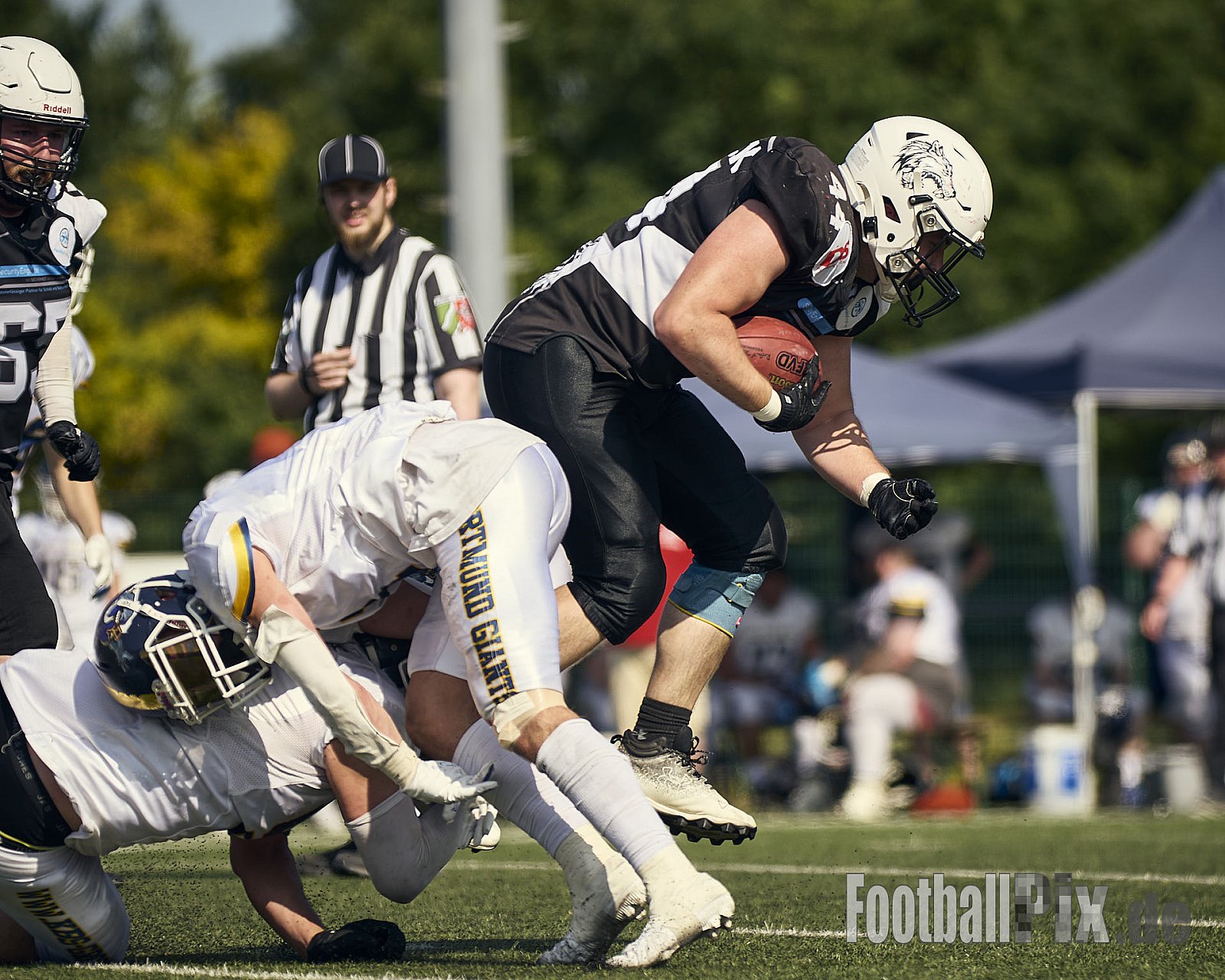 AFCV OL NRW | Dortmund Giants vs. Mönchengladbach Wolfpack |  Punkte Endstand 07 : 33 | Hoeschpark, Dortmund | 21.06.2025 | Job ID: 2025-06-21_0401 - DortmundGiantsVsMgWolfpack