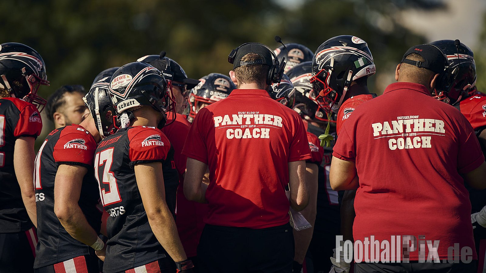 GFL | Düsseldorf Panther vs. Pforzheim Wilddogs |  Punkte Endstand 14 : 07 | Stadion Benrath, Düsseldorf | 28.06.2025 | Job ID: 2025-06-28_0880 - DPantherVsPforzheimWilddogs