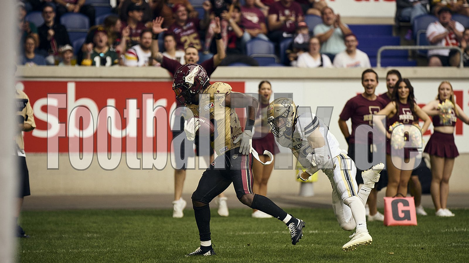 #10 Harlan Kwofie, Wide Receiver, Rhein Fire | ELF | Berlin Thunder at Rhein Fire |  Punkte Endstand 07 : 69 | Schauinsland-Reisen-Arena, Duisburg | 27.07.2025 - BerlinThunderAtRheinFire