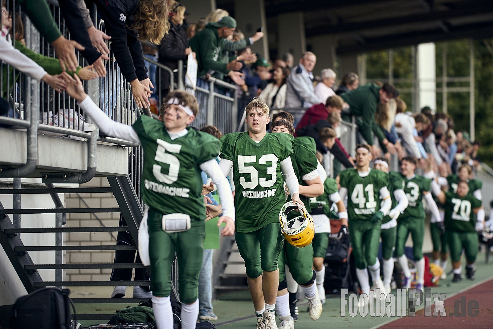U15 GreenMachine | U15 GreenMachine vs. U15 National Finnland |  Punkte Endstand 32 : 00 | Stadion am Hallo, Essen | 27.09.2025 | Job ID: 2025-09-27_0366 - U15GreenMachineVsNatioFinnland