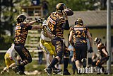 AFCV RLP | Mosel Valley Tigers vs. Saar Pfalz Celtics | Punkte Endstand 13:23 | Sportplatz Leienkaul, Leienkaul | 02.05.2026 | Job ID: 2026-05-02_0527 - MoselValleyTigersVsSaarPfalzCeltics