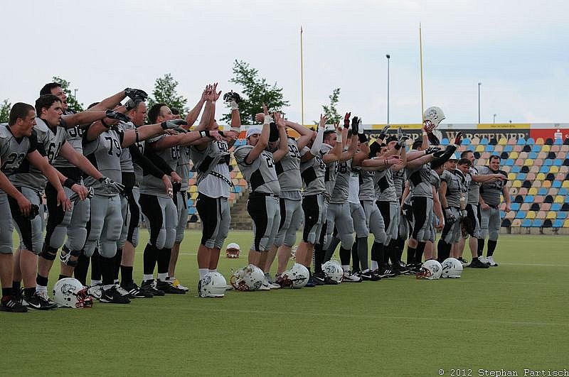 19.05.2012 Mönchengladbach Wolfpack vs. Kreis Heinsberg Bisons (40:2) 