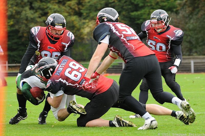 03.10.2012 Düsseldorf Panther II vs. Neuss Frogs (56:12) 