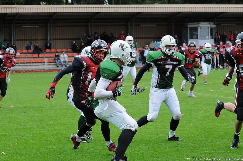 03.10.2012 Düsseldorf Panther II vs. Neuss Frogs (56:12) 