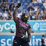 #22 Marvellous Imade, Running Back, Rhein Fire | AFLE | Panthers Wroclaw @ Rhein Fire | Final Score 7:48 | Schauinsland-Reisen-Arena, Duisburg | 12.07.2026 | Job ID: 2026-07-12_0438 - PanthersWroclawAtRheinFire