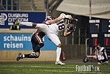 #18 Noah Tour&eacute;, Wide Receiver, Vienna Vikings | AFLE | Vienna Vikings @ Rhein Fire | Final Score 28:16 | Schauinsland-Reisen-Arena, Duisburg | 18.07.2026 | Job ID: 2026-07-18_0481 - ViennaVikingsAtRheinFire